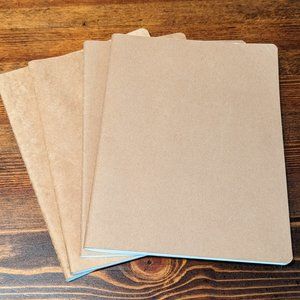 Moleskine Kraft Brown Grid Journals- Four